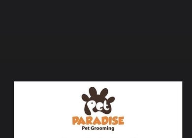 Pet Paradise logo featuring a paw print design, located in Egkomi Lefkosias, Lefkosia, CY.