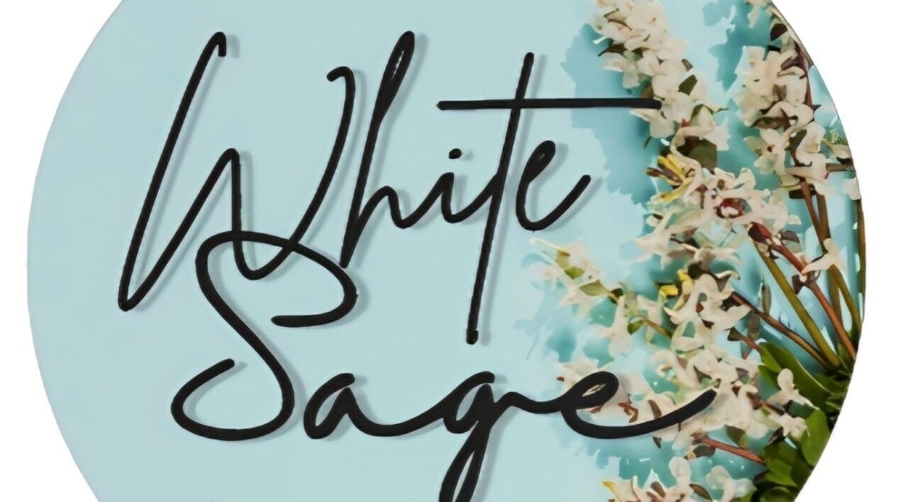 Logo of White Sage (Pty) Ltd with floral design, located in Cape Town, Western Cape, ZA.
