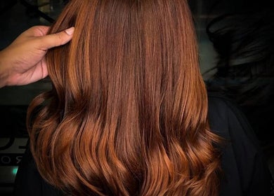 Lustrous brunette hair styled at Mat.hair, Olhos De Água, Faro, PT. Perfect for a fresh, elegant look.