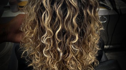 Golden curls styled at Mat.hair in Olhos De Água, Faro, PT.