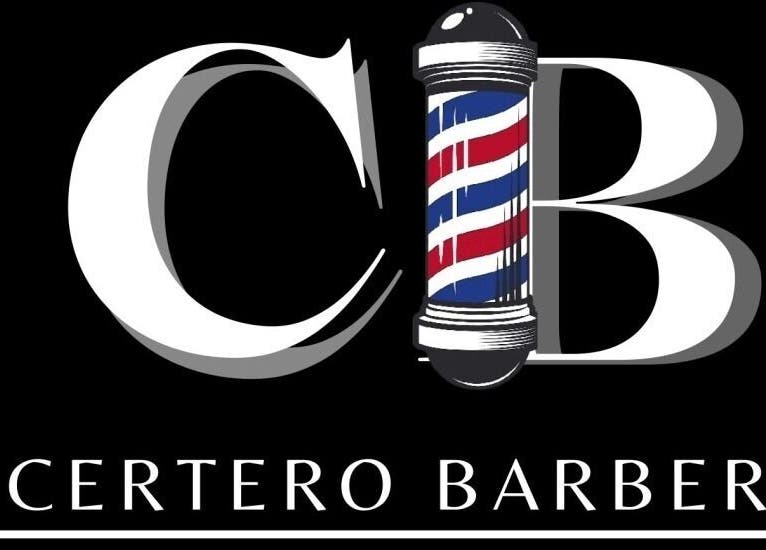 Logotipo de Certero Barber con poste de barbería en Quilicura, Región Metropolitana, CL.