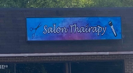 Salon Thairapy's vibrant sign, boosting visibility for Hair Design From Ashley in Glen Burnie, Maryland, US.