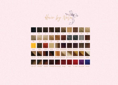 Diverse hair color palette at Hair By Nola, Brighton And Hove, England, GB, showcasing various shades.