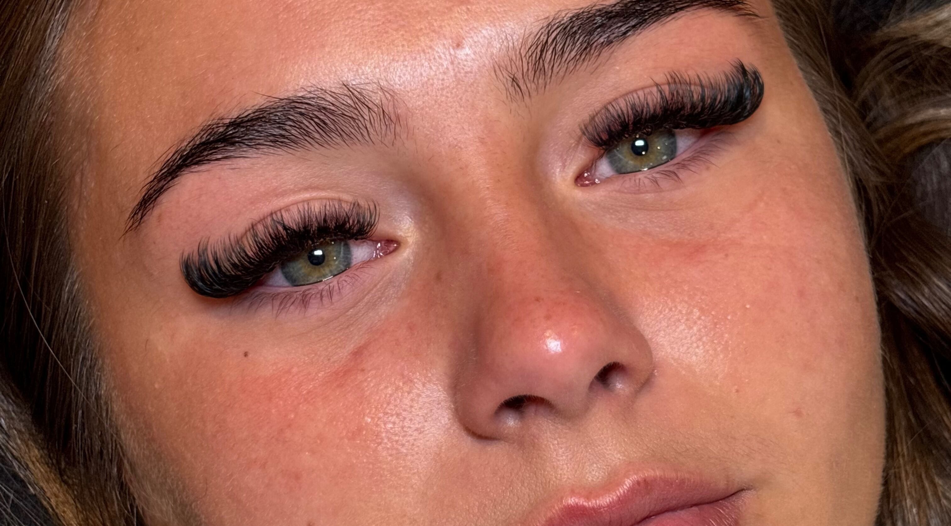 Lush eyelash extensions at Lash empower by Courtney, Moulton, England, GB delivering a volumized look.