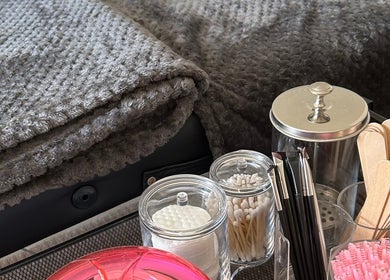 Beauty tools and cozy blanket at Bliss Beauty by Chloe, Willenhall, England, GB.