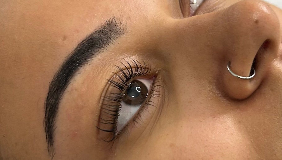 Close-up of stunning lashes from Bliss Beauty by Chloe, Willenhall, England, GB.