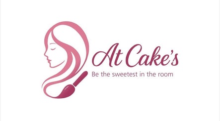 Logo of At Cake's beauty venue in Lagos, Lagos, NG featuring a woman's silhouette and makeup brush.