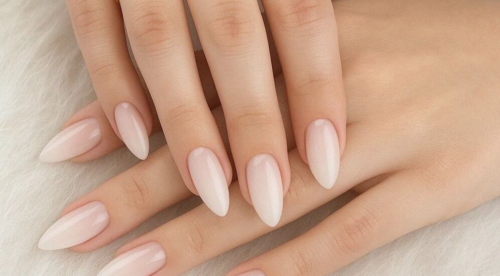 Elegant natural manicure at Naila Beauty in Canley Heights, New South Wales, AU.