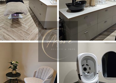 Interieur van Adore beauty&skin, Wijchen, Gelderland, NL met moderne en rustige spa-inrichting.