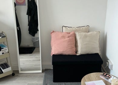 Comfortable seating and beauty products at Ell’s Glow Studio, Galley Common, England, GB.