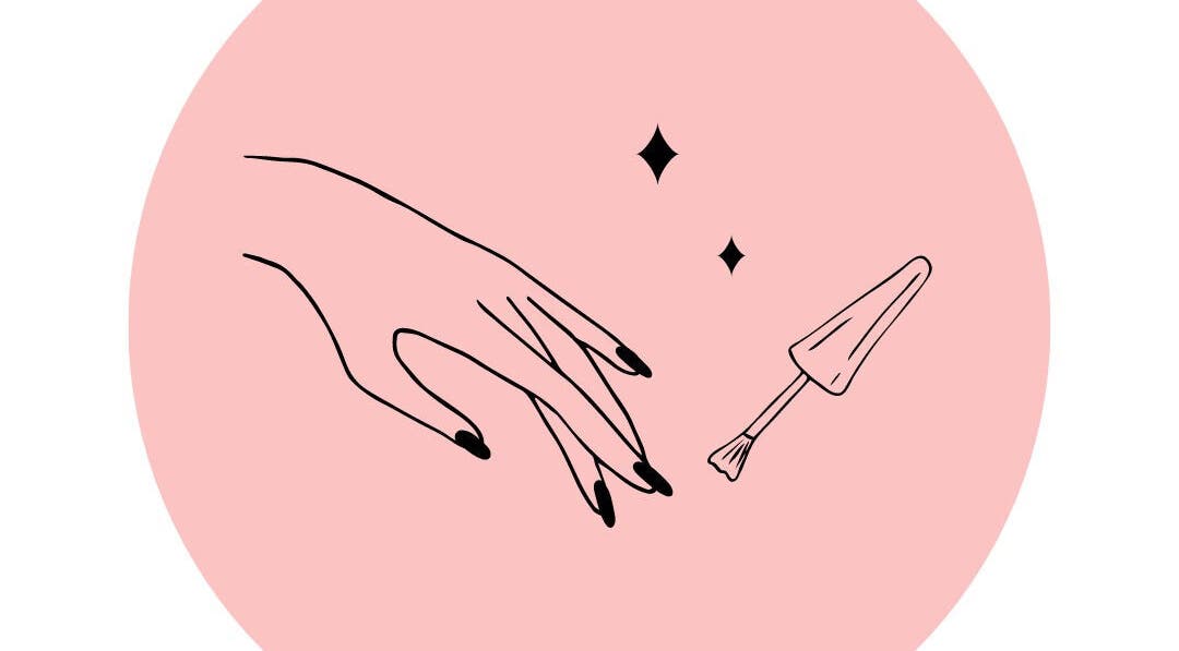 Elegant nail art at Abayomi Beauty Studio, Willemstad, Curaçao, CW, featuring a stylish black manicure.