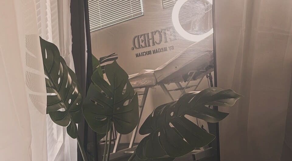 Stylish interior of ETCHED.byMeganBuchan, Leven Fife, Scotland, GB with lush plant and elegant decor.