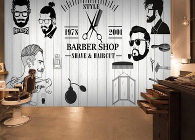 Chic barber shop at Kool Kidz in Laurel, Maryland, US, featuring vintage decor and stylish grooming tools.