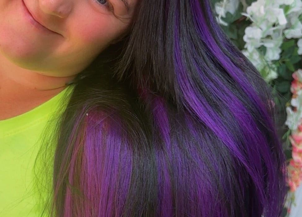 Vibrant hair styling at All Nations Braiding Hair, Beauty and Aesthetics in Ramsey, Lezayre, IM.