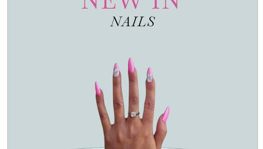 Elegant pink nails with silver accents at BROOKE ASHTON EDEN, Niagara Falls, Ontario, CA.