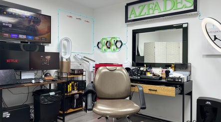 Modern setup at AZFADES- PRIVATE STUDIO, London, England, GB. Featuring sleek chairs and tech savviness.