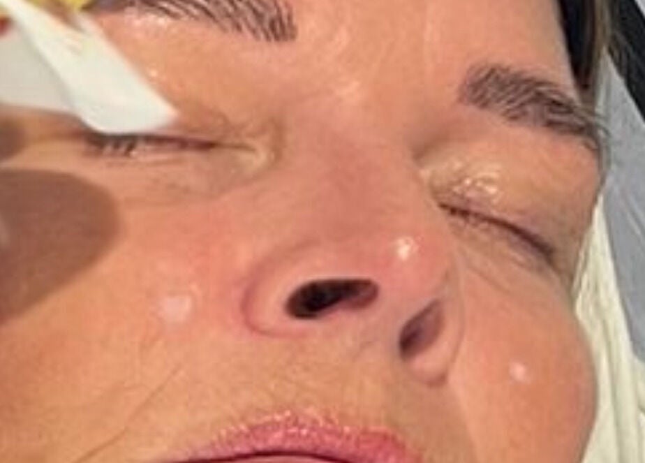 Relaxing facial treatment at LSC Beauty & Aesthetics in Cardiff, Wales, GB, showcasing a peaceful client experience.