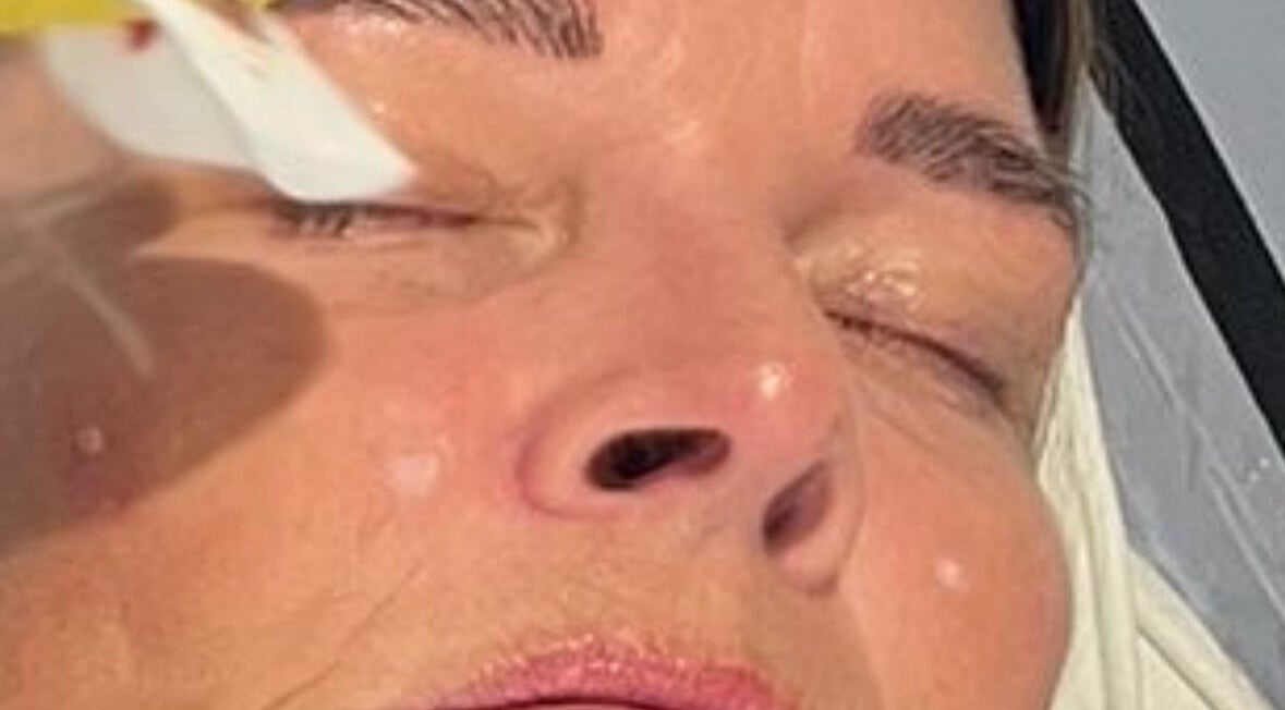 Relaxing facial treatment at LSC Beauty & Aesthetics in Cardiff, Wales, GB, showcasing a peaceful client experience.