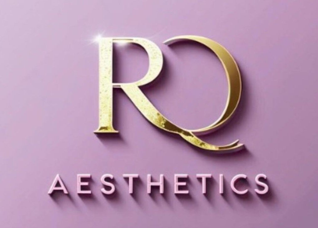 Elegant RQ Aesthetics logo on a purple background in Armthorpe, England, GB.