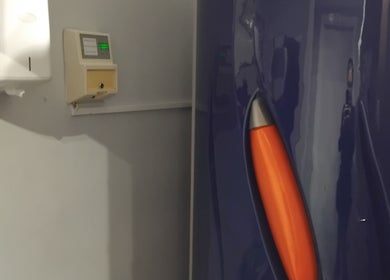 Modern equipment at Hairabelles, Bolton, England, GB, showcasing sleek interior design.