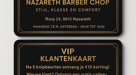 بطاقات VIP أنيقة لصالون حلاق في هاشم، نازاريث-دي بينت، فلاندر، بلجيكا.
