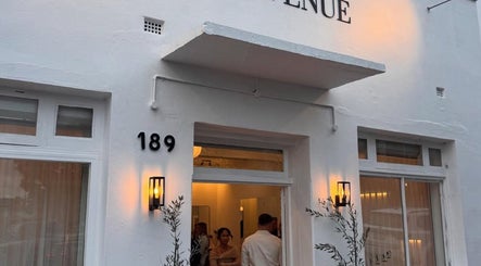 Exterior view of The Lune Nails at 189, Perth, Western Australia, AU showing the chic entrance.