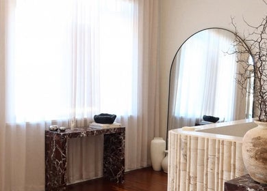 Sophisticated interior of The Lune Nails in Perth, Western Australia, AU with chic decor and soft lighting.