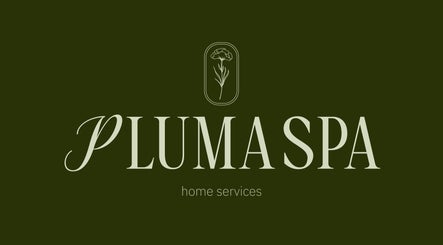 Logo of Pluma Spa Home Service in Riyadh, Riyadh Province, SA with elegant green design.