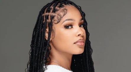 Elegant braided hairstyle at Main d’Or by Grace, West Drayton, England, GB.