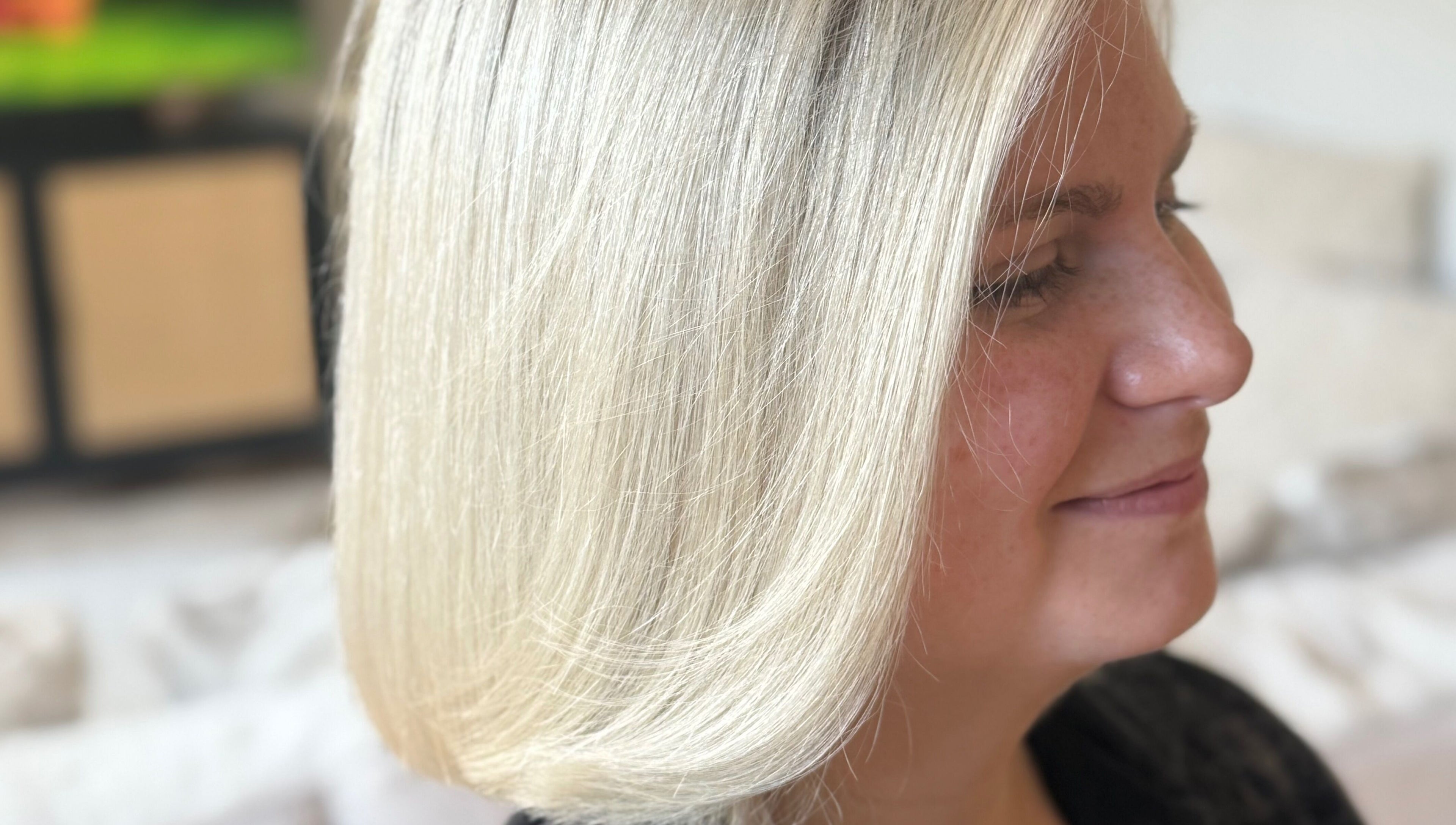 Stylish blonde haircut by Hair by Jasmine Eden in Henley-on-thames, England, GB. Perfect blend of beauty and style.
