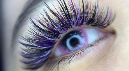Colorful lash extension at Blooming Brows Beauty, Ocean Reef, Western Australia, AU.