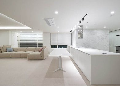 Spacious, elegant lounge at aribeauty, Melbourne, Victoria, AU showcasing modern design and comfort.
