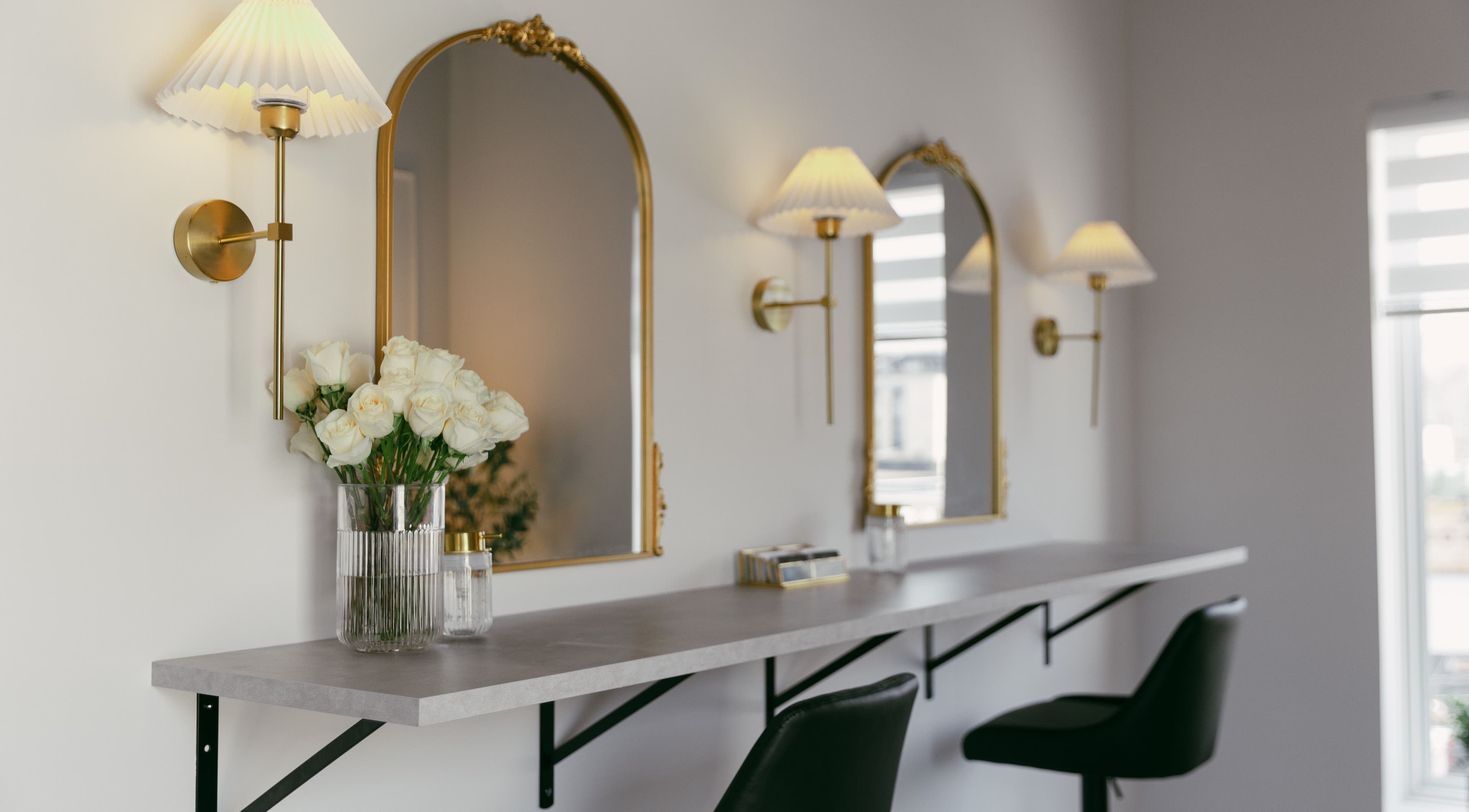 Elegant styling station at The Artist Collective | Coulter For Love and Luxury, London, Ontario, CA.