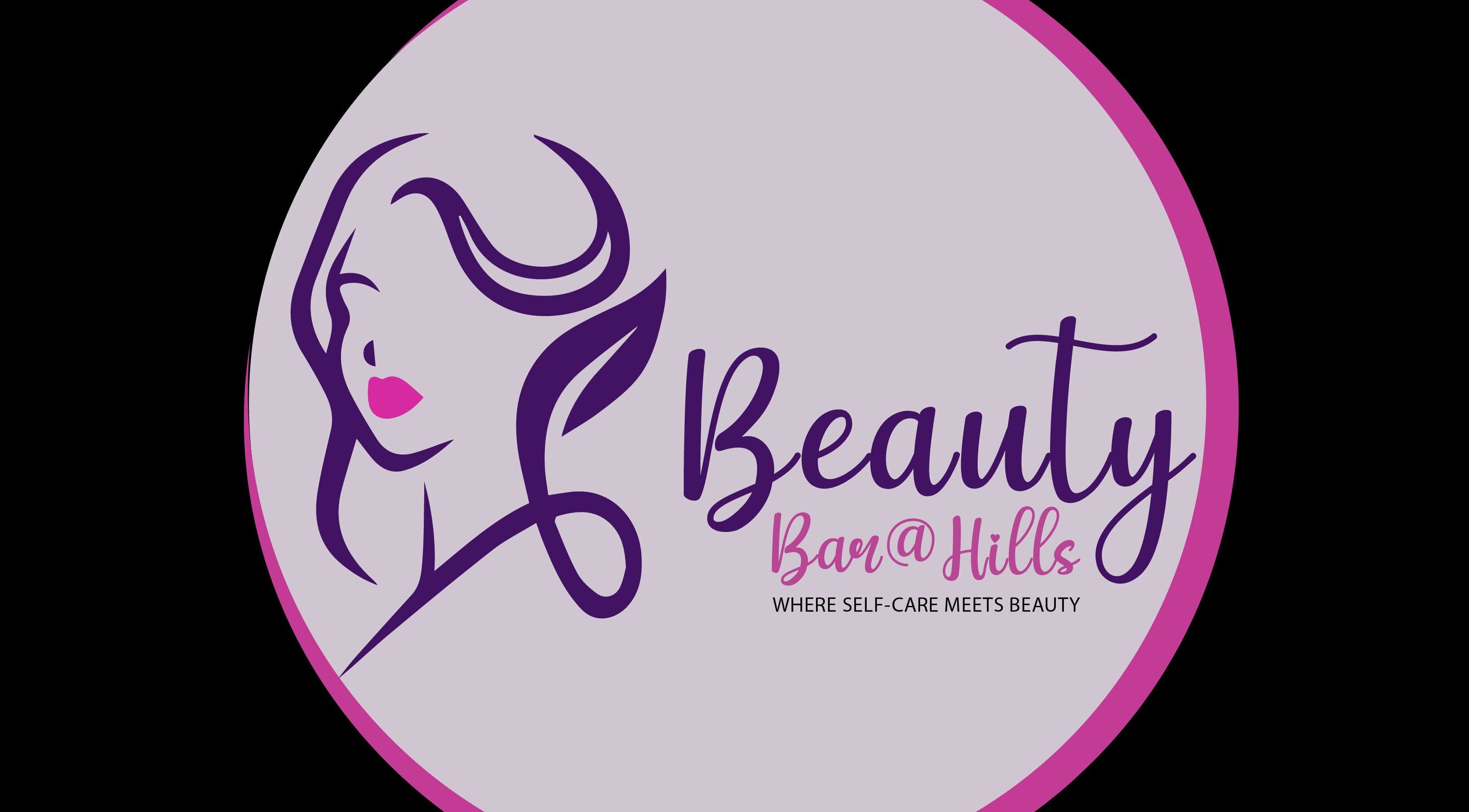 Beauty Bar at Hills logo in Rouse Hill, New South Wales, AU with a stylish profile sketch.