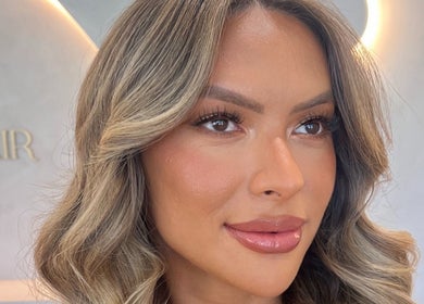 Close-up of elegant hair and makeup by By Brooke Lee in Perth, Western Australia, AU.