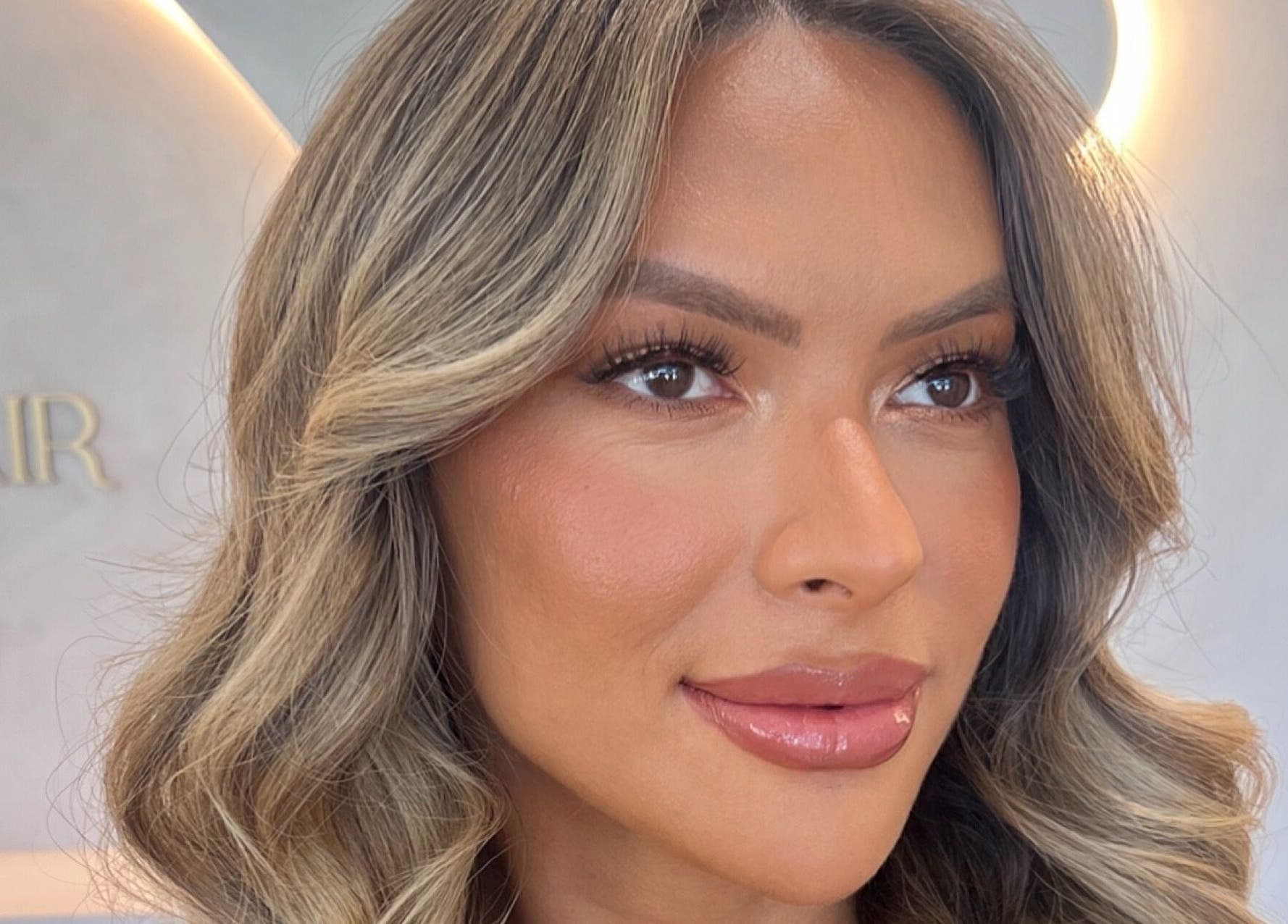 Close-up of elegant hair and makeup by By Brooke Lee in Perth, Western Australia, AU.