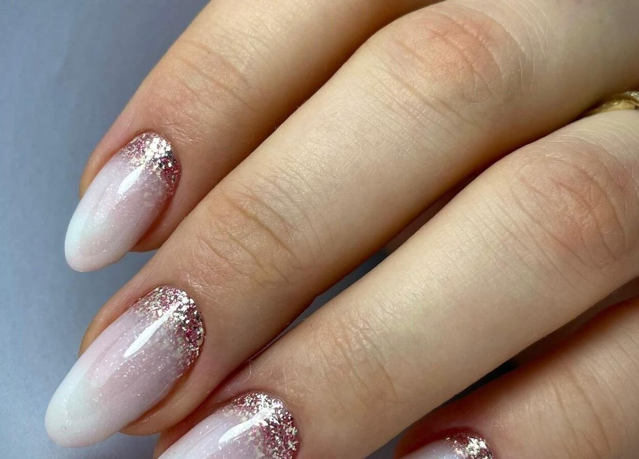 Glitter-tipped nails at Bougie Maison, Dublin 15, County Dublin, IE, showcasing premium nail artistry.