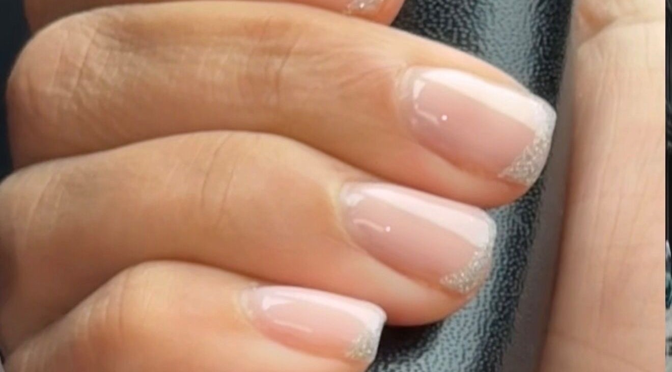 Simple and elegant nail art at Beauty by Mel in Glenfield, England, GB, showcasing a clean, polished look.