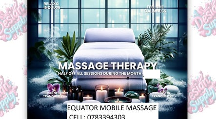 Serene massage setup at Equator mobile massage, Cape Town, Western Cape, ZA offering discounts.