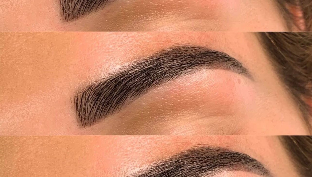 Expertly shaped eyebrows from Pure Lashes & Beauty in Maryland, New South Wales, AU.