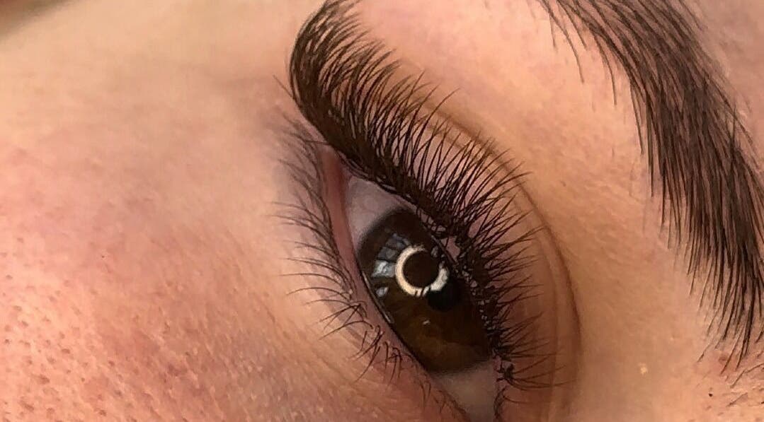 Close-up of expertly crafted lashes at Pure Lashes & Beauty, Maryland, New South Wales, AU.
