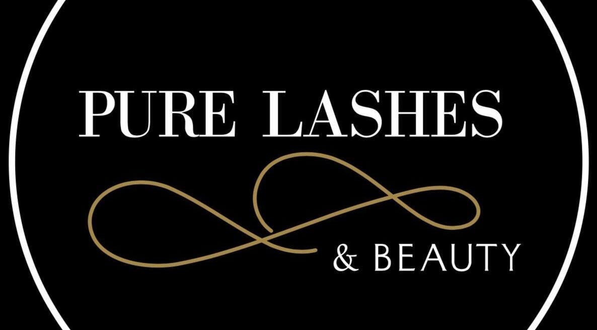 Elegant logo of Pure Lashes & Beauty in Maryland, New South Wales, AU, featuring a stylish design.