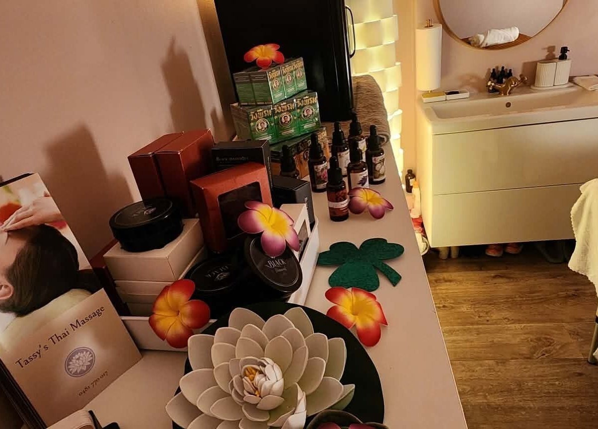 Relaxing decor at Tassy's Thai Massage, Blair Athol, South Australia. Experience tranquility and luxury.