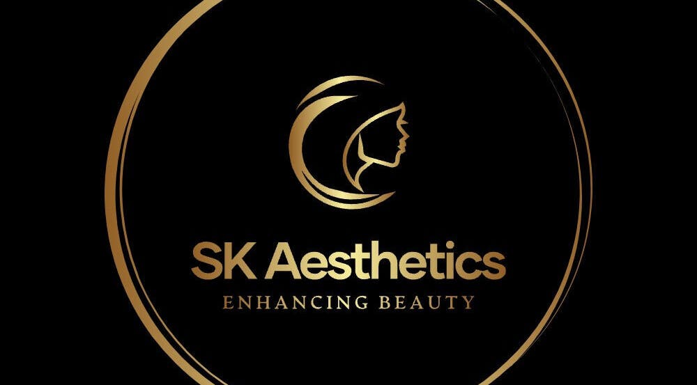 Elegant gold logo of Sal King Aesthetics, St. Neots, England, GB, symbolizing beauty enhancement.