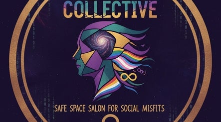 The Rogue Collective logo at Barnsley, England, GB, featuring a cosmic-themed artistic design.