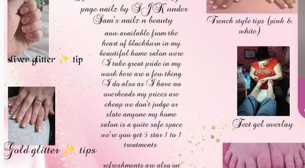 Elegant nail art showcase at Sam's nailz n beauty, Blackburn, England, GB.