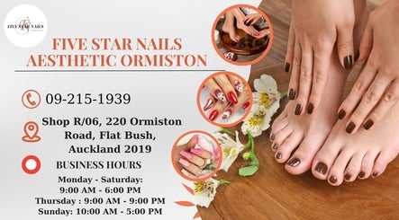 Five Star Nails Aesthetic Ormiston offers exquisite manicure and pedicure services in Auckland, Auckland, NZ.