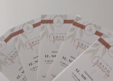 Grand opening invitations for Sala Nails & Spa at Gosnells, Western Australia, AU. Join us for the celebration.