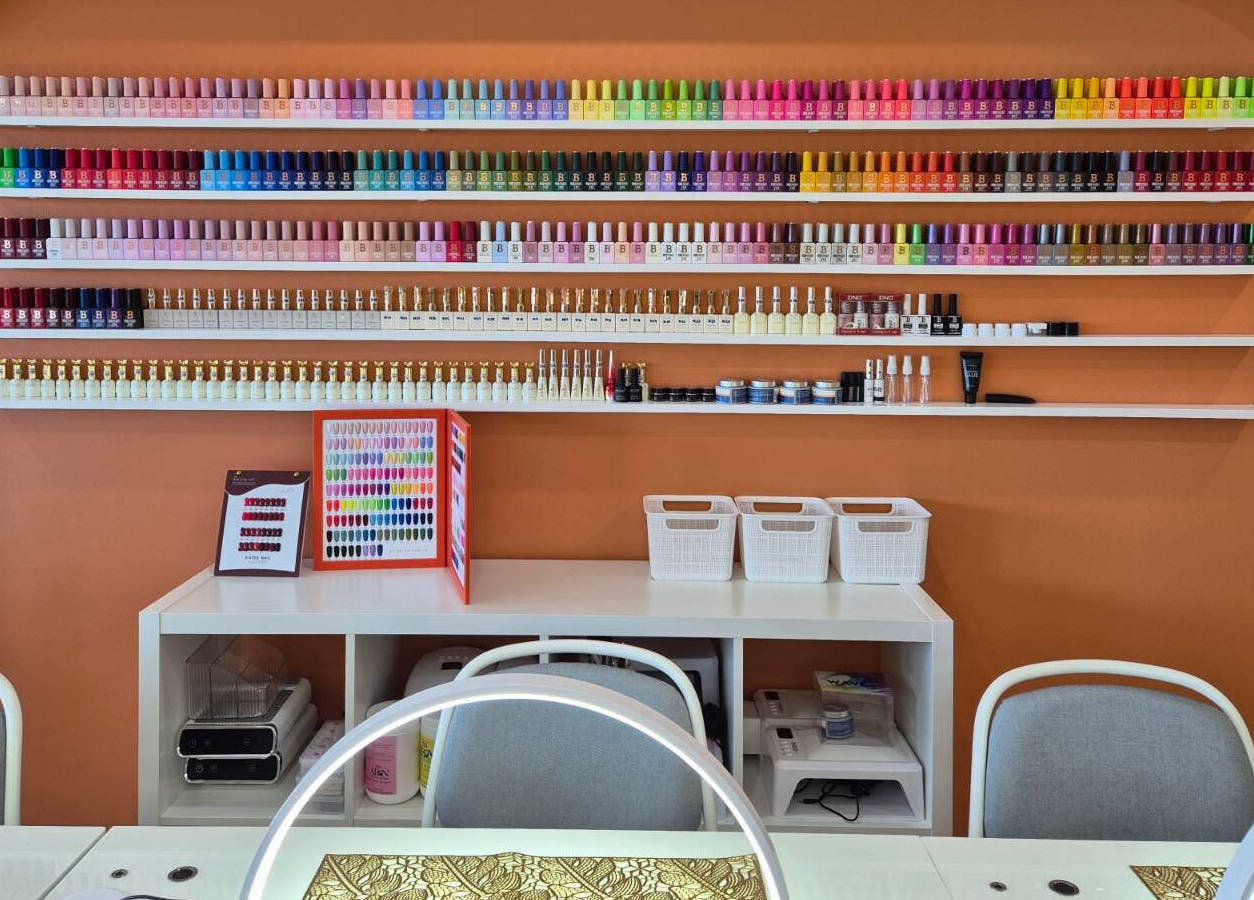 Colorful nail polish selection at Sala Nails & Spa, Gosnells, Western Australia, AU.