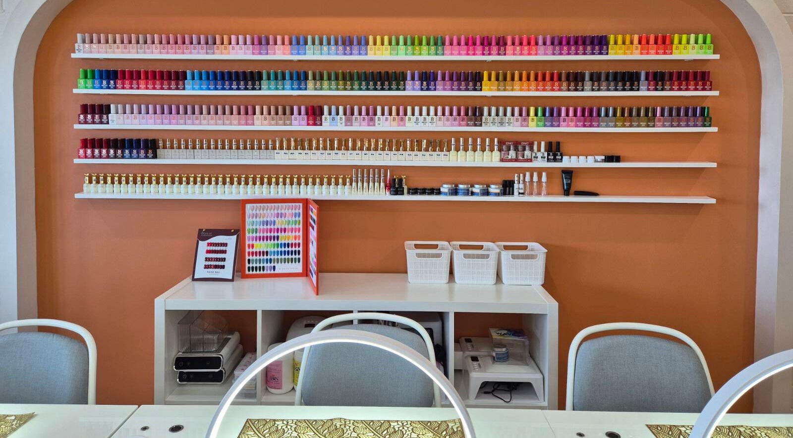 Colorful nail polish selection at Sala Nails & Spa, Gosnells, Western Australia, AU.